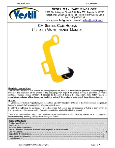 Vestil CH-10-6