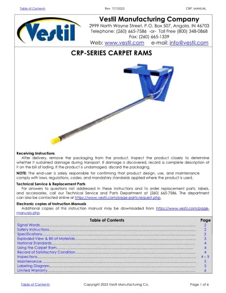 Vestil CRP-120