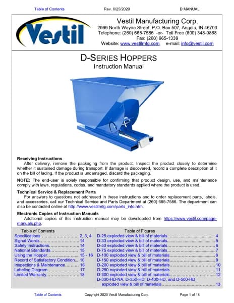 Vestil D-300-MD