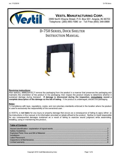 Vestil D-750-24