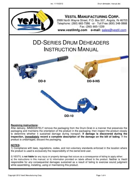 Vestil DD-9