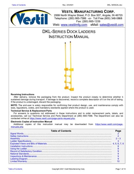 Vestil DKL-7