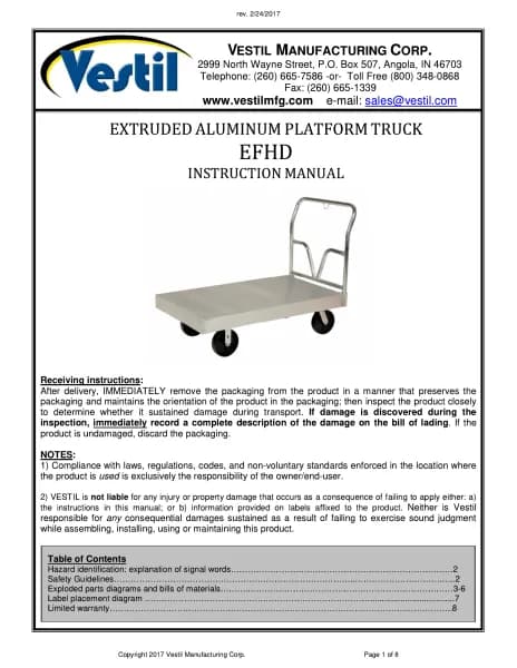 Vestil EFHD-3060