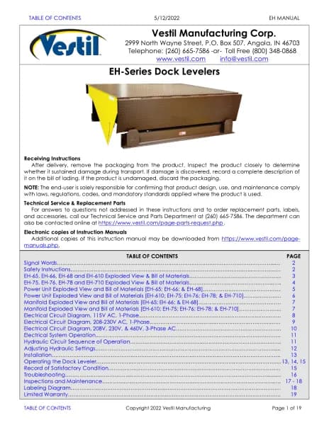 Vestil EH-710-20