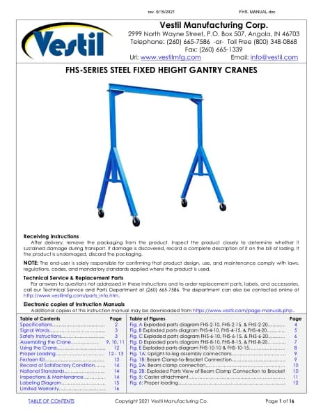 Vestil FHS-4-10