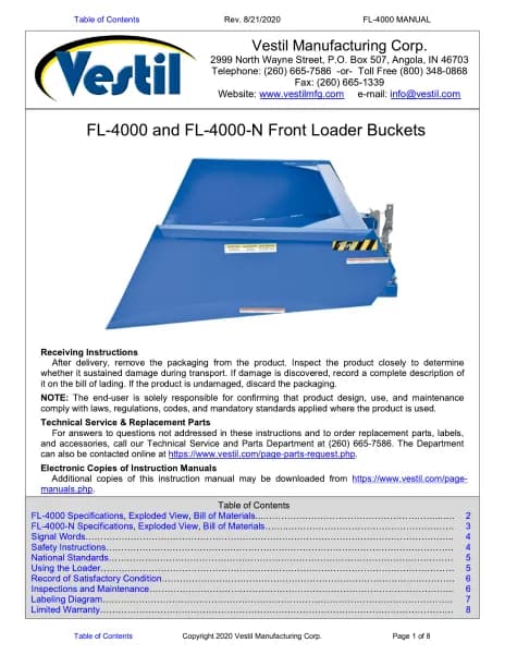 Vestil FL-4000