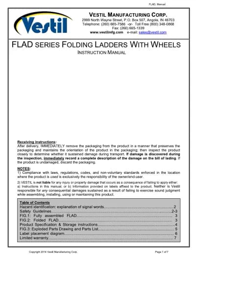 Vestil FLAD-2