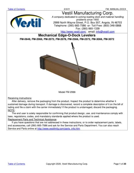 Vestil FM-3066