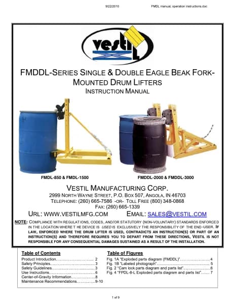 Vestil FMDDL-1700