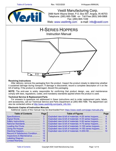 Vestil H-150-LD
