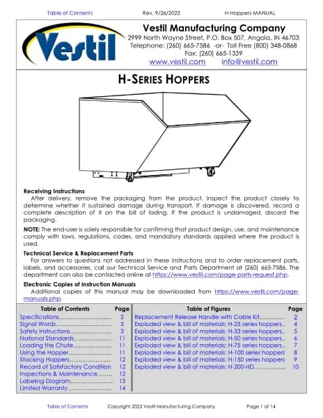 Vestil H-33-MD
