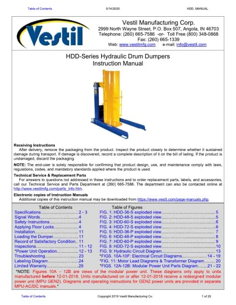 Vestil HDD-60-10-P