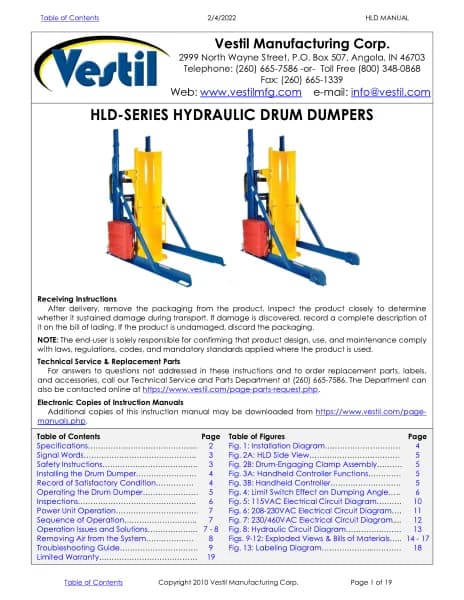 Vestil HLD-94-10-P