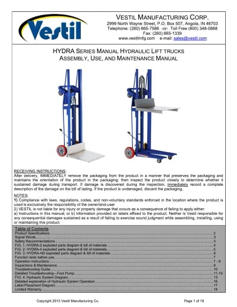 Vestil HYDRA-HD