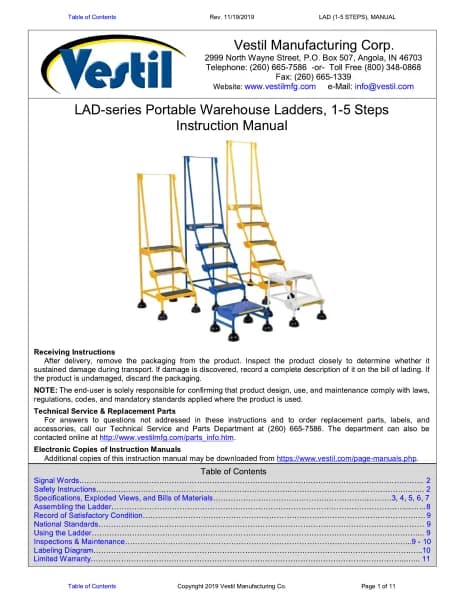 Vestil LAD-2-B