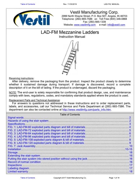 Vestil LAD-FM-PSO