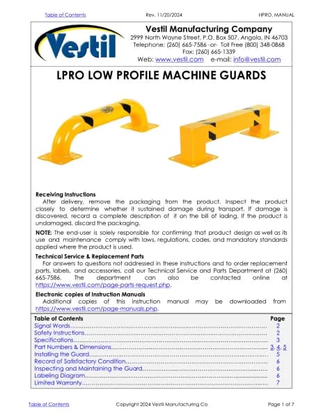 Vestil LPRO-48-16-2