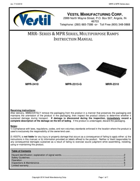 Vestil MRR-2310