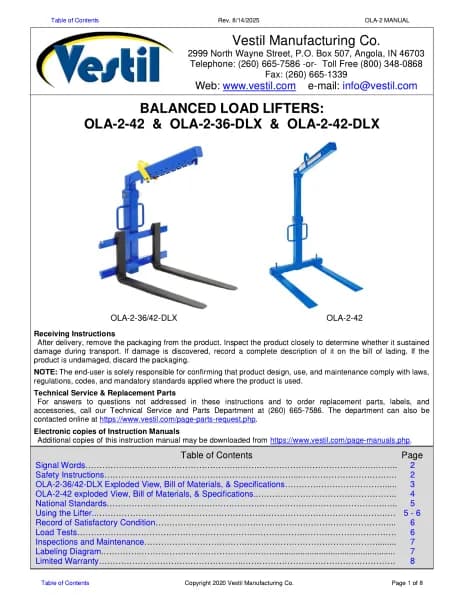 Vestil OLA-2