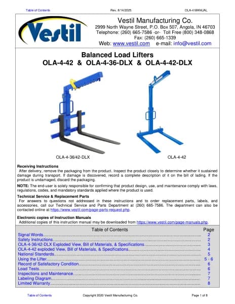 Vestil OLA-4