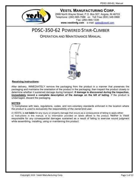 Vestil PDSC-350-62