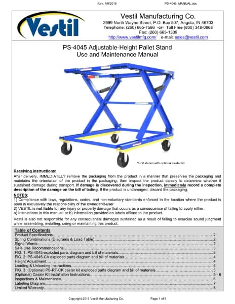 Vestil PS-4045