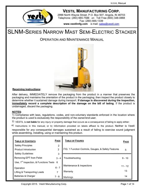 Vestil SLNM-63-FF