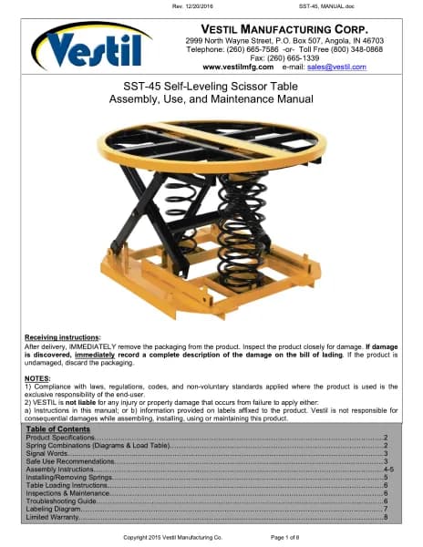 Vestil SST-45