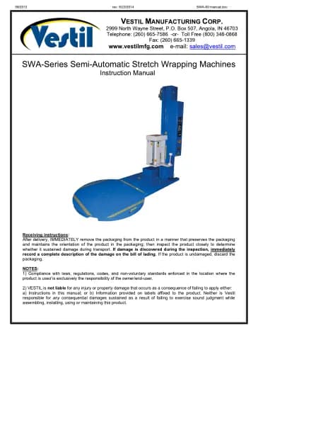 Vestil SWA-60-AW