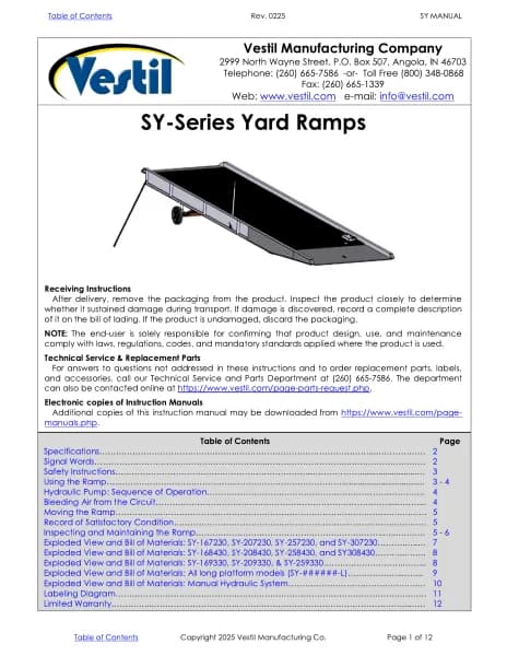 Vestil SY-257230