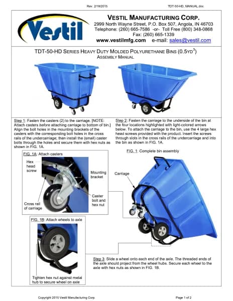 Vestil TDT-50-HD