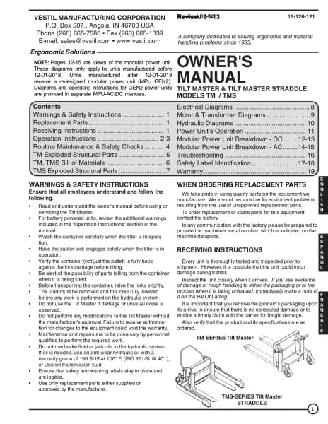Vestil TMS-40-DC