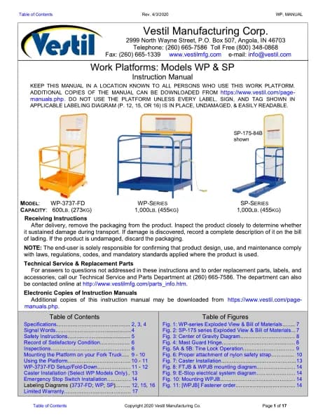 Vestil WP-4848