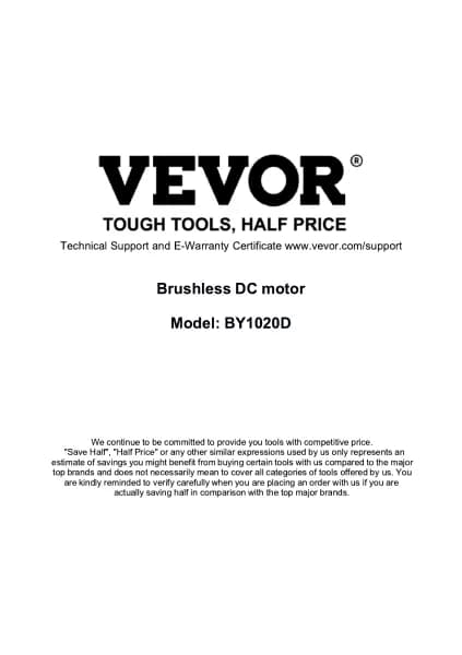 Vevor BY1020D