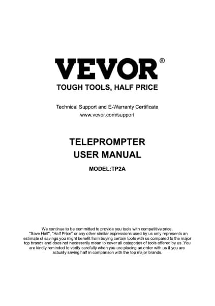Vevor TP2A