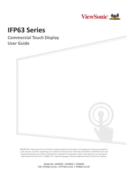 Viewsonic ViewBoard IFP8663-2C