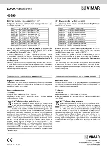 Vimar ELVOX 40690
