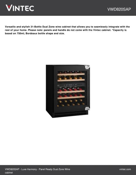 Vintec VWD820SAP-X
