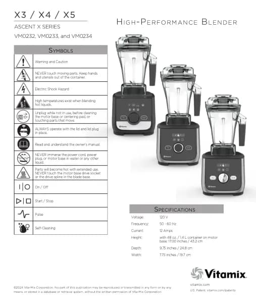 Vitamix Ascent X4 Gourmet