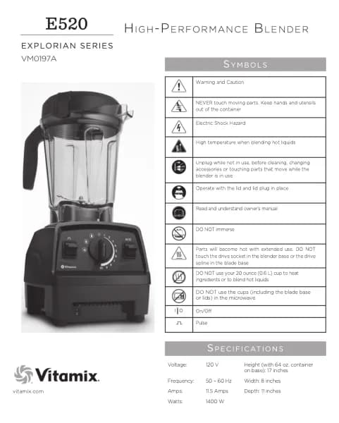 Vitamix Explorian E520