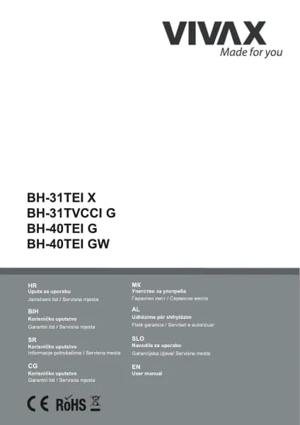 Vivax BH-31TVCCI G