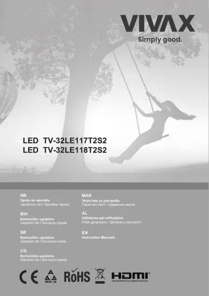Vivax LED TV-32LE1182T2S2