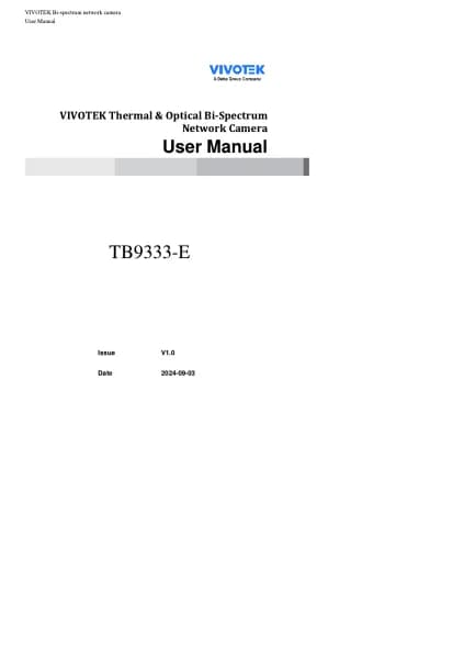 Vivotek TB9333-E