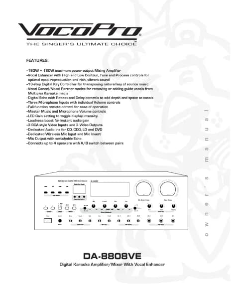 Vocopro DA-8808VE