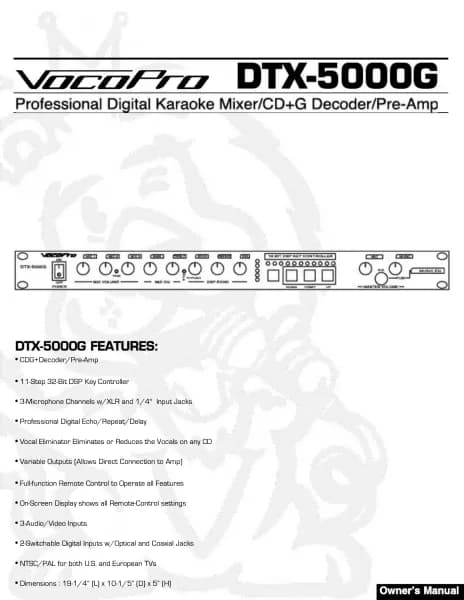 Vocopro DTX-5000G