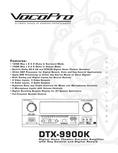 Vocopro DTX-9900K