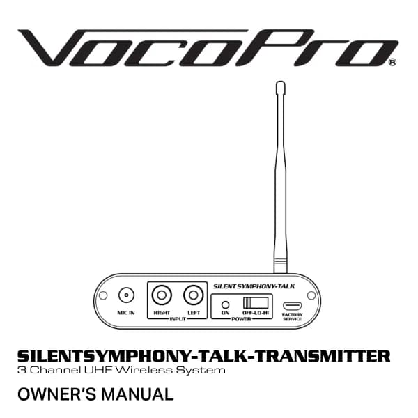 Vocopro SilentSymphony-Talk-Transmitter