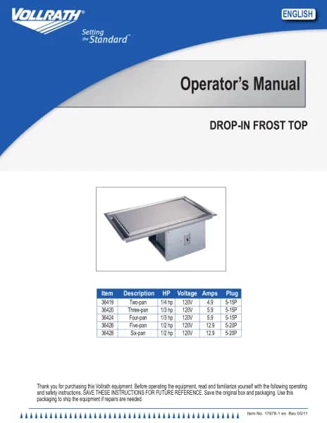 Vollrath 36420