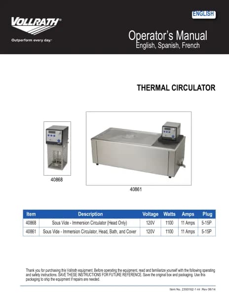 Vollrath 40868