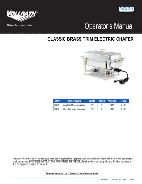 Vollrath 46040